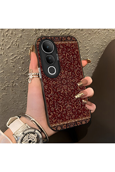 Hontinga حافظة هاتف Vivo V50 Lite متوافقة مع حافة السيليكون الصلبة والمضادة ل...