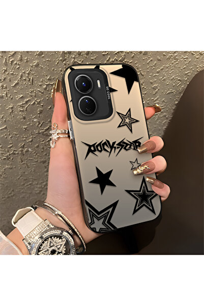 Hontinga حافظة هاتف من السيليكون متوافقة مع Vivo Y16، موديل منقوش من سلسلة ست...