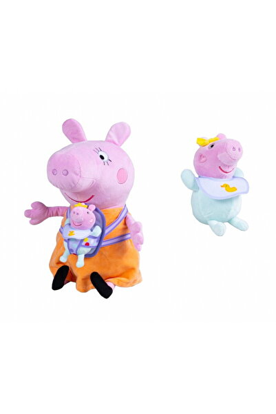 Simba Dickie Group Simba Pig Peppa - Mama Purcelușă cu Evie, jucărie de pluș