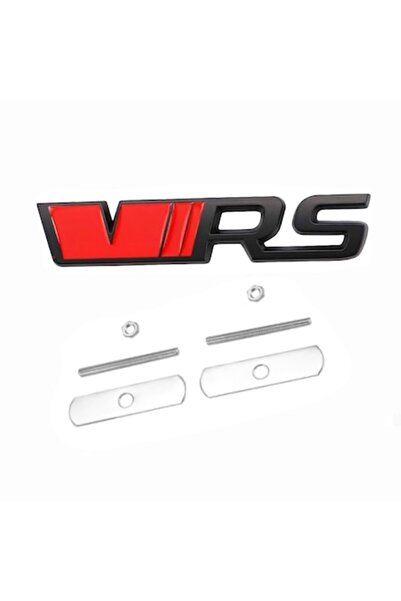 Skoda Grilă față cu emblemă VRS Skoda, neagră cu roșu