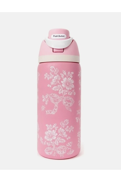 Alvora Owala 32 oz (946 ml) Double Wall Steel D Patterned Thermos with Lockin...