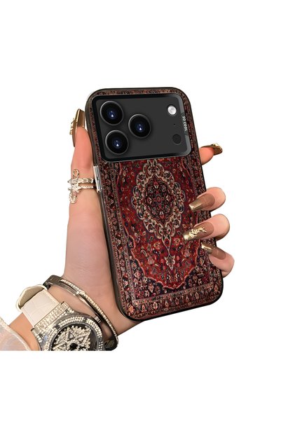 Hontinga iPhone 18 Pro Max Compatible Silicone Edge Hard Back Case Pers Carpe...