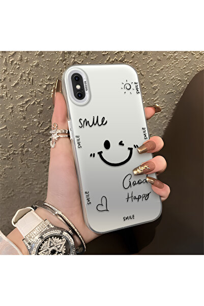 Hontinga iPhone XS Compatible Silicone Edge Hard Back Anti-Fall Phone Case Sm...