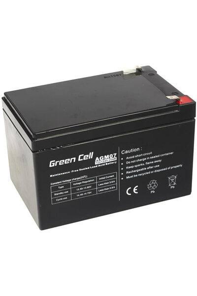 Greencell Green Cell AGM Battery 12V 12Ah - Batterie - 12.000 mAh Sealed Lead...