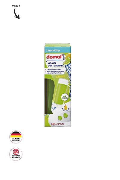 DOMOL Tuvalet Jeli Tüp Damga Jel Yedek Paket Limon / 75 ml