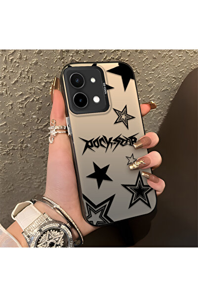 Hontinga حافظة هاتف من السيليكون متوافقة مع Vivo Y28، موديل منقوش من سلسلة ست...