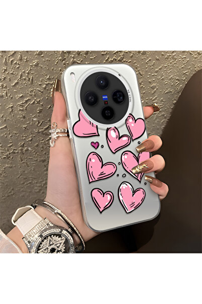 Hontinga حافظة هاتف Vivo X300 متوافقة مع حافة السيليكون الصلبة ومضادة للسقوط ...