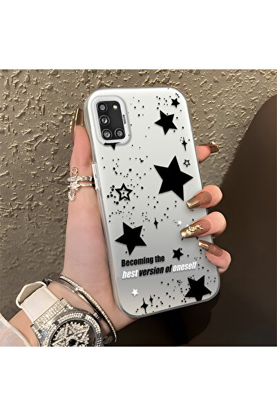 Hontinga حافظة هاتف سامسونج جالاكسي A31 متوافقة مع ستارز منقوش من السيليكون ذ...