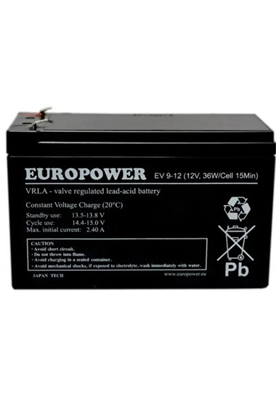 EuroPower AUKUMULATOR EV 12V 9Ah