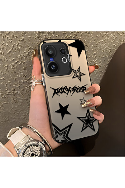 Hontinga حافظة هاتف من السيليكون متوافقة مع Vivo X200 Fe، موديل منقوش من سلسل...