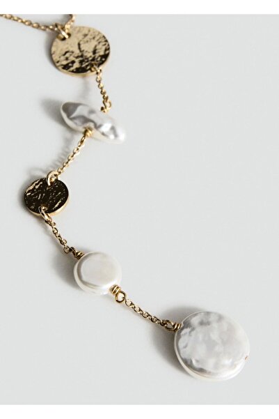 MANGO Woman Boncuklu kolye