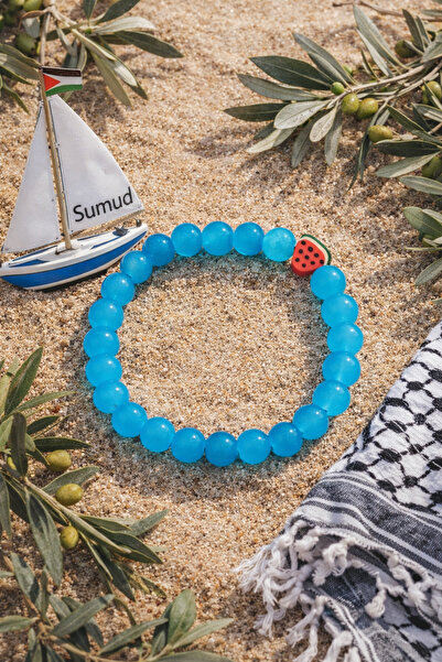 Günebakan Watermelon Figured Sumud Bracelet
