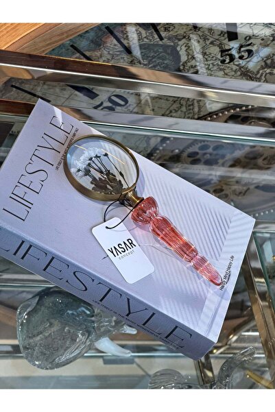 YASAR CONCEPT Luncentra Lupă de sticlă Somon 8x22 Cm