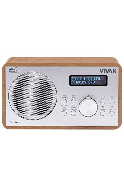 VIVAX Radio cu ceas DW-2 DAB 5W FM DAB+ Bluetooth afisaj LED 30 Maro