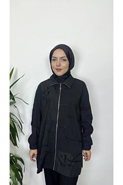Nuss Siyah Renk Tesettür Kap