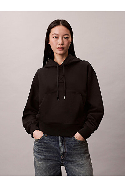 Calvin Klein Cotton Terry Monogram Hoodie