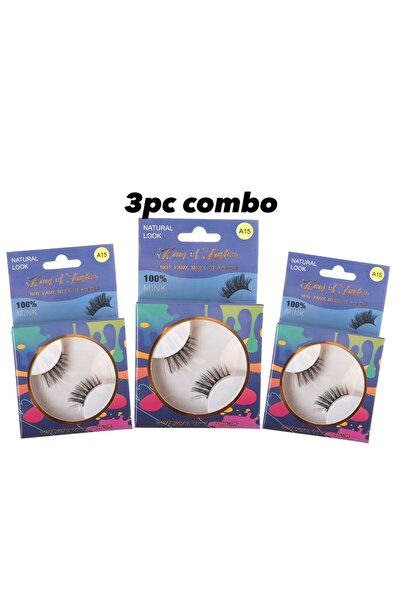 King of Lashes 3-Piece Combo Hot Faux Mink Eyelashes – Lightweight, Reusable ...