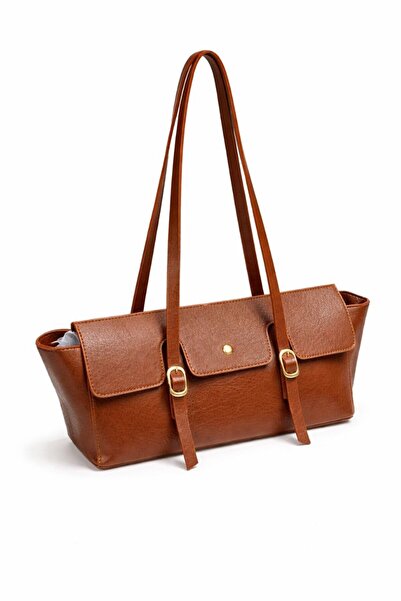 ÇANTAM GELSİN Women's Padded Buckle Shoulder Bag Bag Si Size 36X13 cm