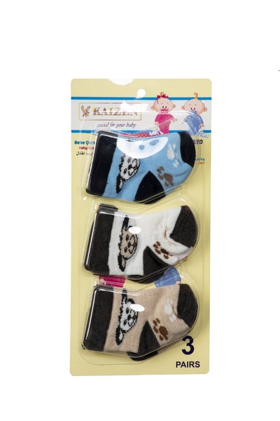 KAİZEN 3 sets of baby boy socks (9 pieces)