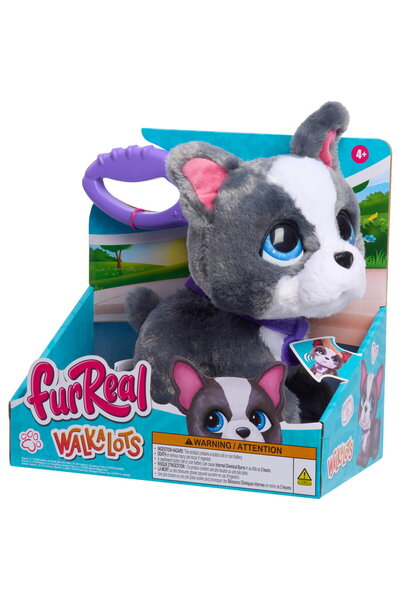 JustPlay Just Play furReal Walk-a-Lots French Bulldog, toy figure