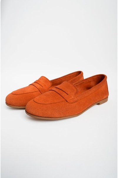 NOVEZA Women's Genuine Leather Belted Loafers Casual Stylish and Comfortable Ballet Flats