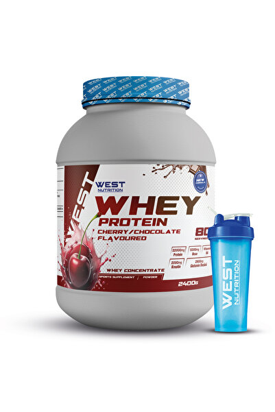 West Nutrition Whey Protein Powder 2400 Gr 80 Servings Cherry & Chocolate Fla...