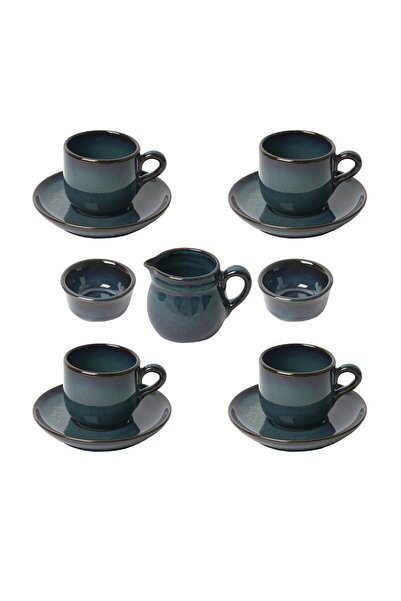 CAVN Cavn Portuguese Stoneware Coffee Cup Set – Dark Navy Blue – Luxury Desig...
