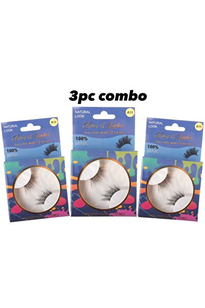 King of Lashes 3-Piece Combo Hot Faux Mink Eyelashes – Lightweight, Reusable ...