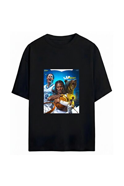 SVART WEAR جا مورانت مطبوع تي شيرت كبير الحجم للجنسين 100% مكون من قطن قطع
