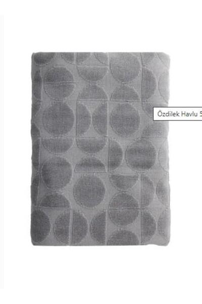 Özdilek Okrugli peškir 50x90 cm sivi