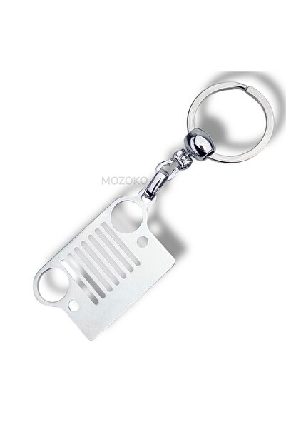 MOZOKO High Quality Jeep Logo Metal Car Keychain , Bidirectional Logo, Gift C...