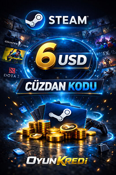 Steam 6 USD Cüzdan Kodu
