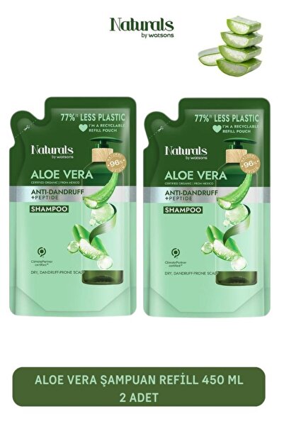 Naturals By Watsons Aloe Vera Şampuan Refill 450 ml 2 Adet