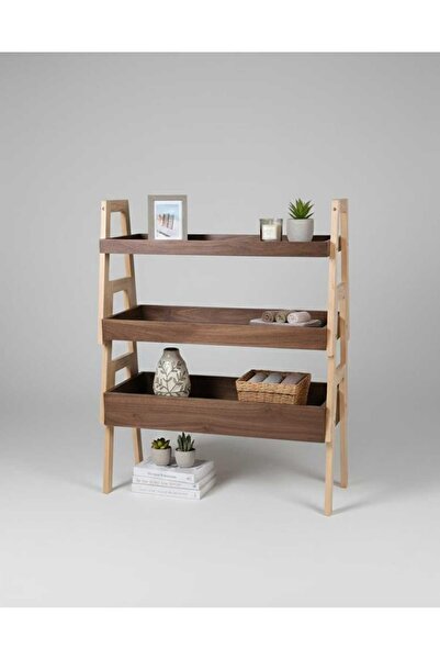 TrentonGCC طقم طاولات قهوة خشبية مكون من 3 قطع، قابلة للتكديس، بتصميم عصري بس...