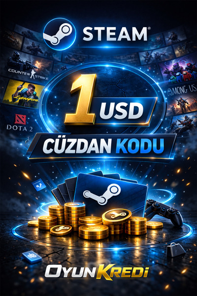 Steam 1 USD Cüzdan Kodu