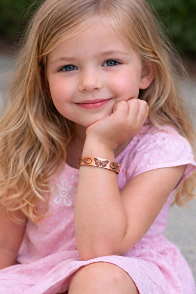 Neefy قلوب نحاسية نقية للأطفال الصغار، تصميم أنيق من النحاس النقي مع شكل الفر...