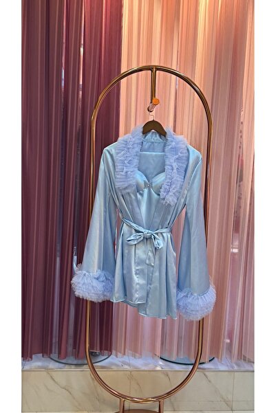 Limas lingerie Special Design Tulle, Butterfly-Detail 4-Piece Pajama Set