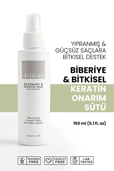 MDBeauty MD Beauty Biberiyeli Keratin Sütlü Saç Bakım Spreyi 100 ml Durulanma...