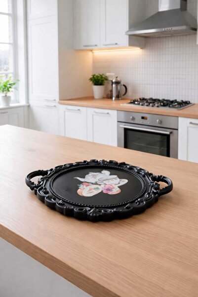 AKGHOME 1 Adet Lüks Şık Sunum & Servis Tepsisi