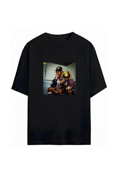 SVART WEAR Μπλουζάκι Kobe Bryant με στάμπα, Unisex, Oversize, 100% βαμβακερό