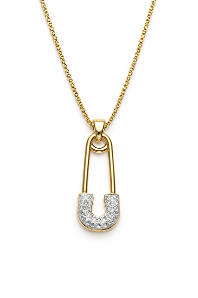 GLOW ACCESSORIES BAE قلادة ذهبية من الفولاذ المقاوم للصدأ على شكل مرساة