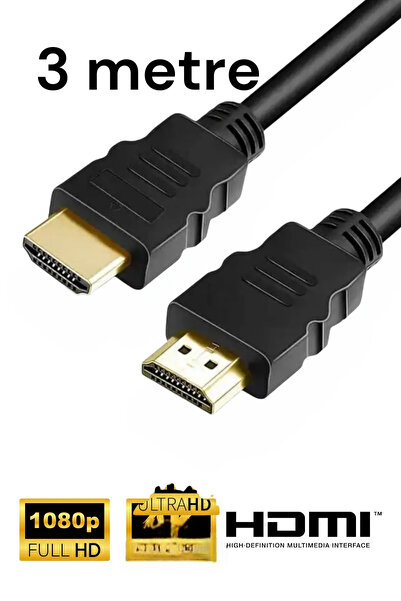 Herz 3 Metre 3d Full Hd Hdmi Tv Uydu Alıcısı Kablosu