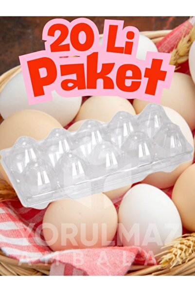 yorulmaz ambalaj 🥚 10’lu Şeffaf Yumurta Viyolü – Dayanıklı Ve Hijyenik Yumur...