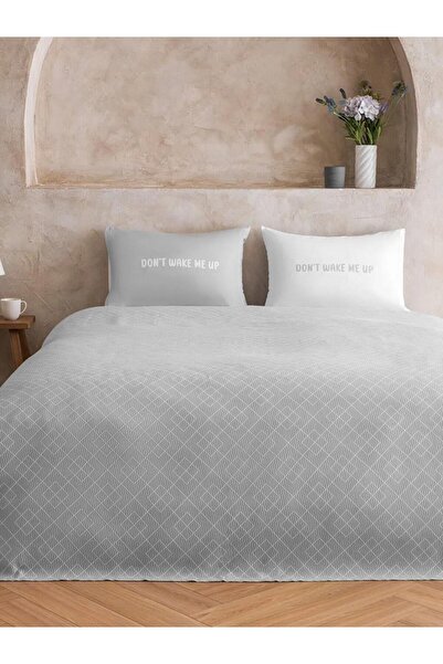 LC Waikiki أخضر مطبوع قطن lu مزدوج طقم غطاء لحاف (S6)