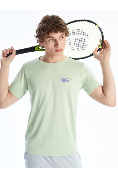 LC Waikiki Nevavm with a Difference Oval Collar Short Sleeve Men's Sports T-S...