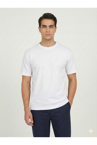 BROCARD Comfortable Fit 95% Cotton 5% Elastane Premium Basic T-Shirt
