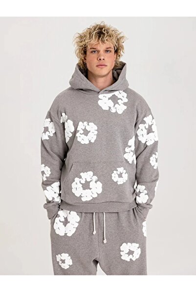 ship master Unisex 3 Thread Embossed D Patterned Trendy O Oversized Tracksuit...