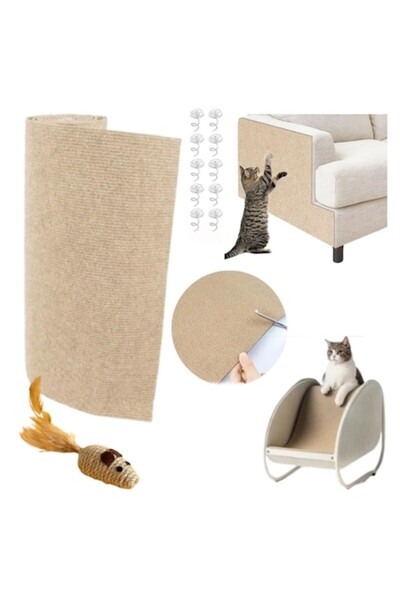 PRAXELL Covoras protectie mobilier anti-zgarieturi pisici, 40×100 cm, fetru a...