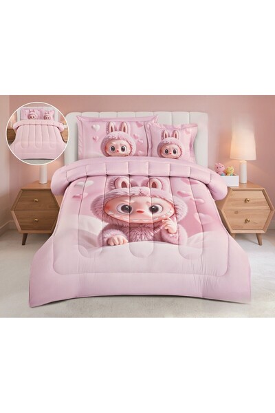 HOURS طقم مفرش أطفال برسومات مبهجة صيفي ميكرو فيبر ٤ قطع مقاس 170*230 سم