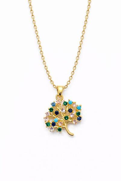 GLOW ACCESSORIES BAE Stainless Steel Tree of Life Necklace